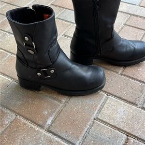 Harley-Davidson Black Woman’s Alivia Black Leather Boots.